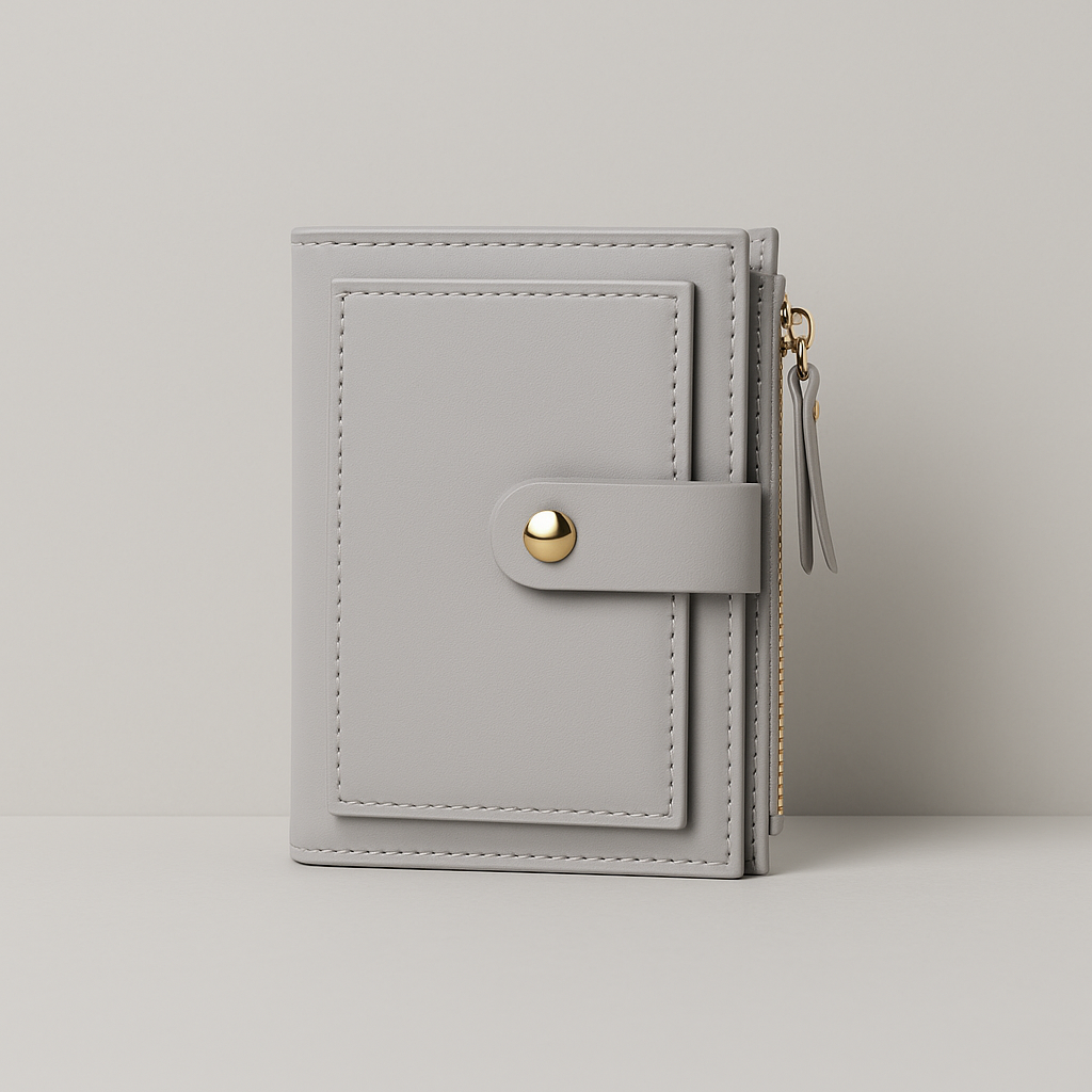 Mini portefeuille – Porte-cartes multi-fentes (cuir vegan PU)