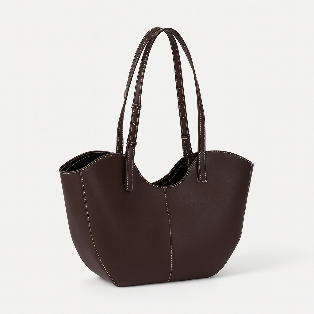Sac à main-Grand fourre-tout cuir vegan( PU prémium )